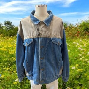Vintage Sierra Pacific Mens XL Denim Jacket Western Ranchwear Workwear Gorpcore